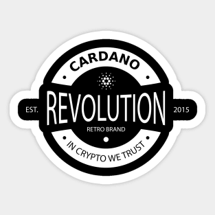 Cardano Revolution Cryptocurrency Sticker